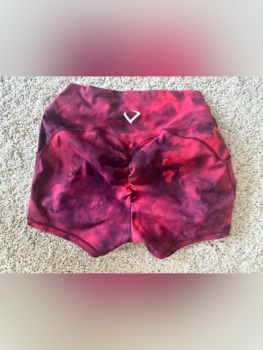 Red Tie-Dye Violate the Dress Code Shorts